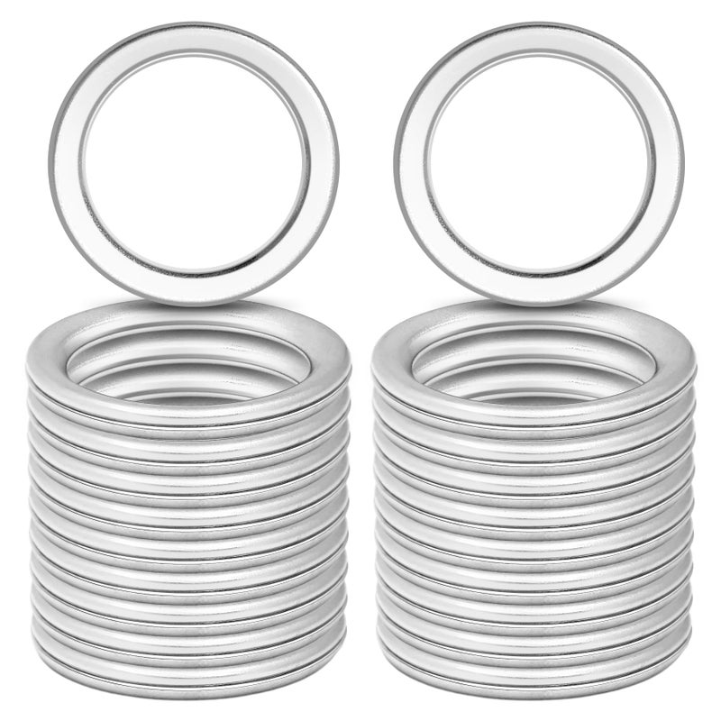 luxlead 20 PCS M16 Oil Drain Plug Gasket Crush Washer Compatible with Subaru Outback Legacy Impreza Forester BRZ XV Crosstrek, Replaces 803916010 - Image 1
